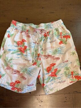 Faherty Men's Beacon Tropical Breeze Swim Trunks size large